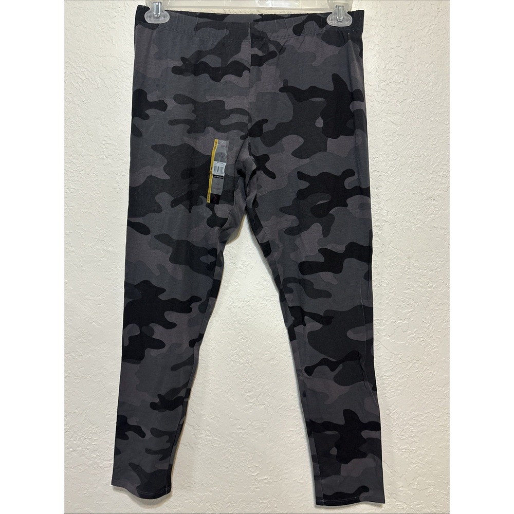 NOBO  ANKLE LEGGINGS DARK GREY CAMO LARGE L 11-13 JUNIORS NEW WITH TAGS!!!